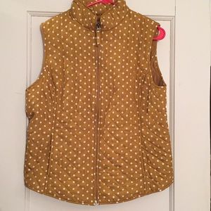 Van Heusen Yellow Polka Dot Quilted Vest